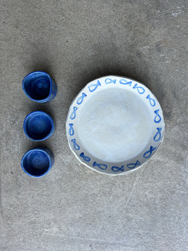 Fish Serving Plate, Regatta Mugs