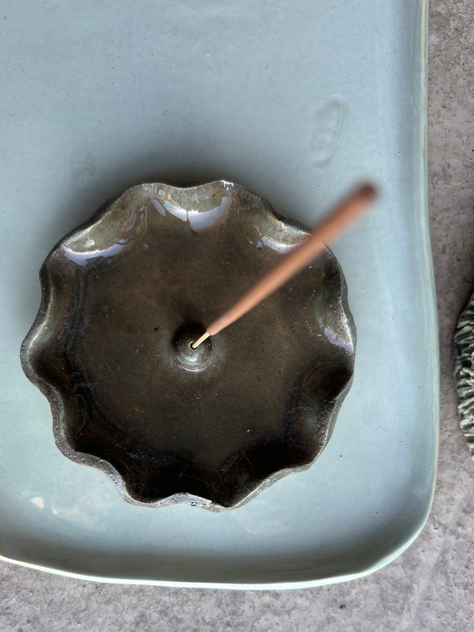 Gleam Serving Plate, Incense Holder, Little Bowl and Plate