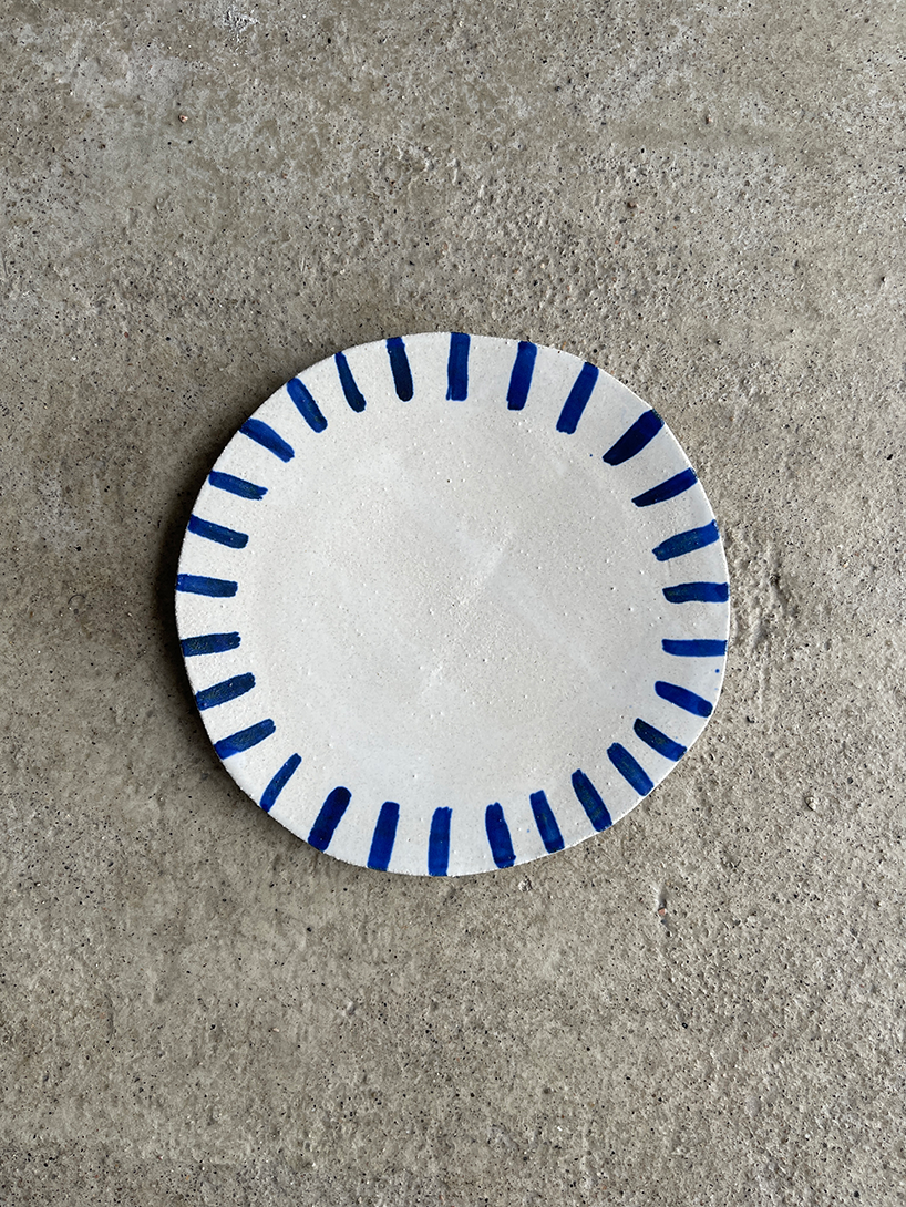 Medium Blue Lines Plate