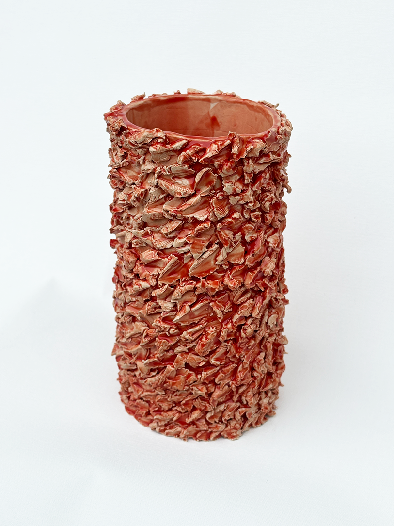 Tangerine Tango Barbed Vase