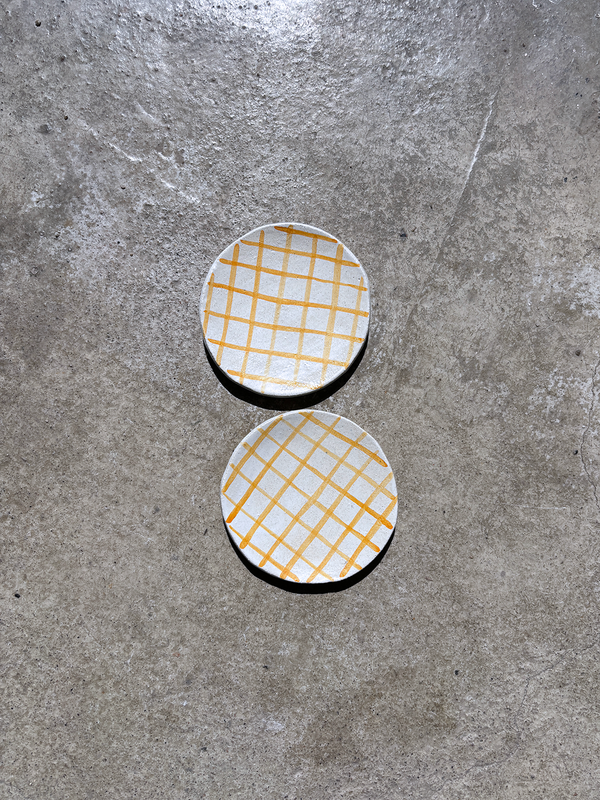 Mini Orange Checkered Plate